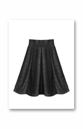 Black skirt isolated