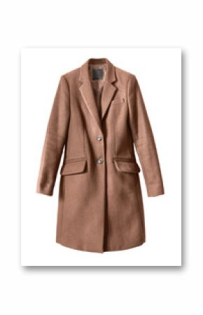 Brown coat isolated