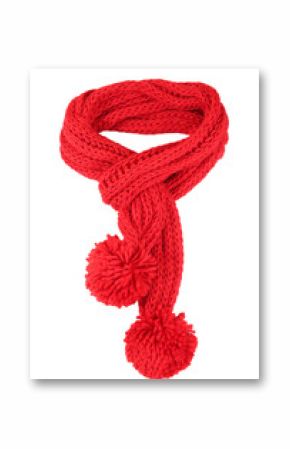 Red scarf isolated.