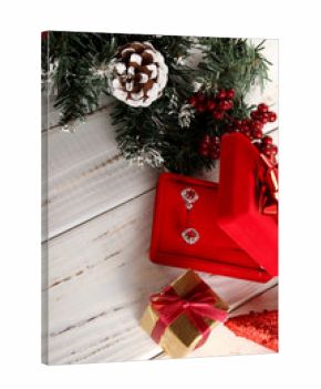 Jewelry for the new year. Background