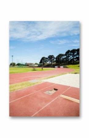 Athletics field on a sunny day