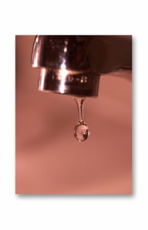 grifo con gota de agua
