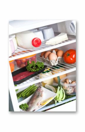 Refrigerateur avec aliments