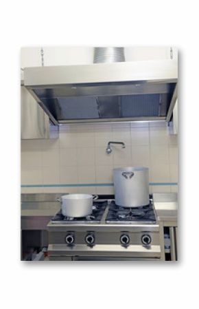 industrial kitchen cooker with aluminum pot and the gigantic  sm