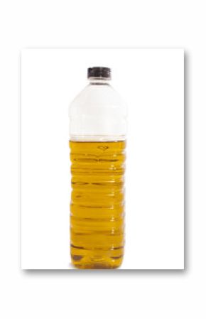 Olive oil in a plastic bottle