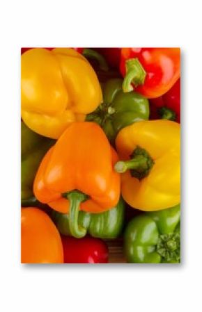 Multi-colored bell peppers