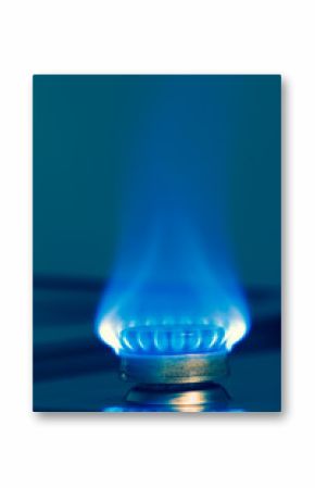 Blue gas flame