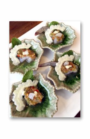Fresh Rew Prawn In Spicy Fish Sauce