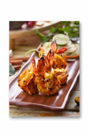 indian tandoori prawn