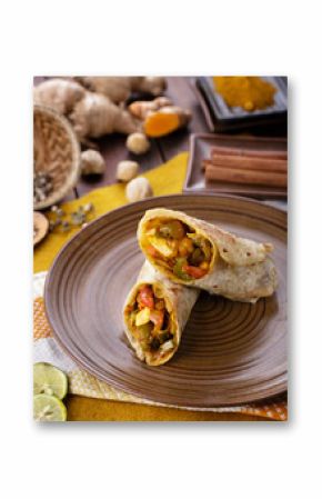 indian wrap paneer tikka