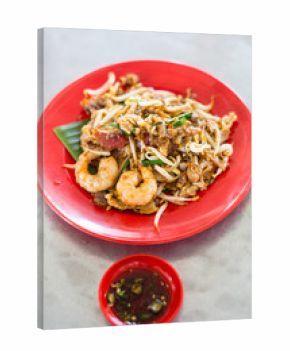 Chinese fried noodles that local food call Chao Guo Tiao