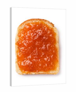 Bread with homemade apricot jam