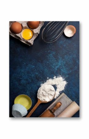 Ingredients and utensils for baking