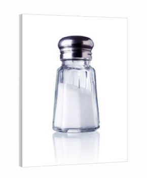 salt shaker isolated on white