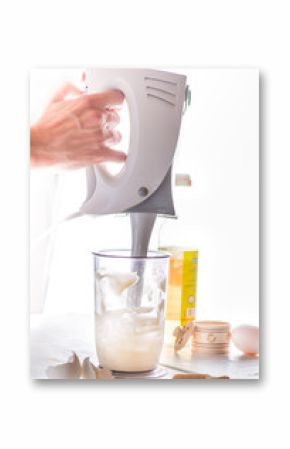 Blender whips mayonnaise or cream