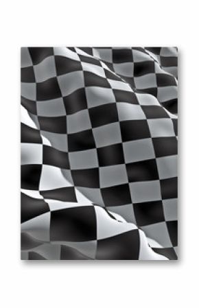 3D checkered flag