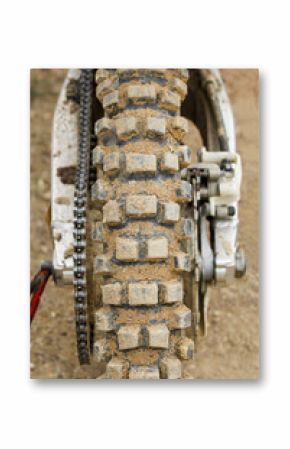 Tyre of motocross bike