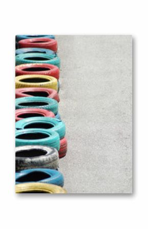 tyres with bright colours