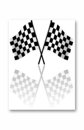 Checkered Flags 2 - colored illustration