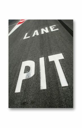 Pit Lane de circuito de velocidad