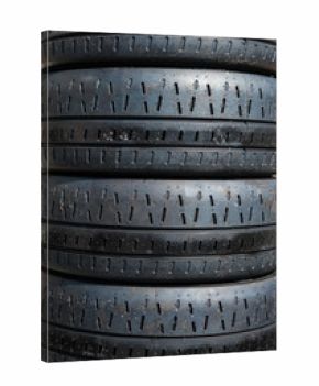Set of motor sport rally car tires