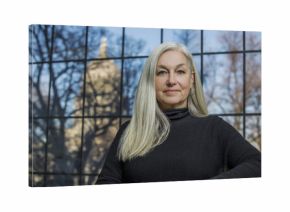 Portrait of smiling older Caucasian woman