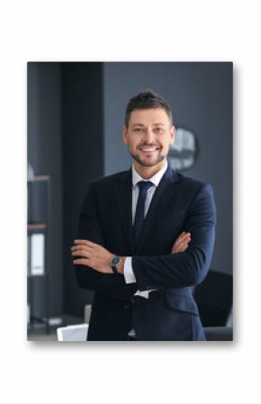 Portrait of male lawyer in office