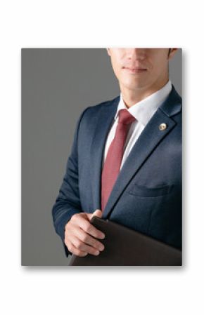 ファイルを持った男性弁護士