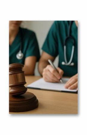 Medical Malpractice Lawsuit: Doctors and Legal Gavel