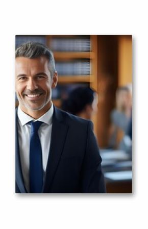 An attorney in a law office looking at legal documents , attorney, law office, legal documents