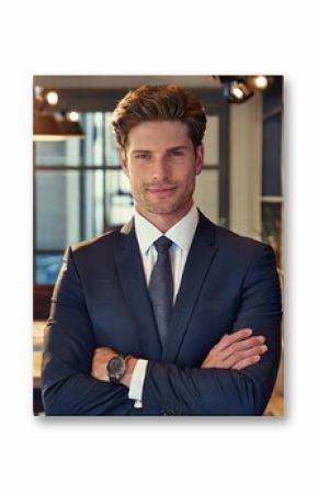 Lifestyle portrait of modern executive professional businessman attorney lawyer in business office elegant style confident. Lifestyle portrait of a modern CEO executive professional businessman