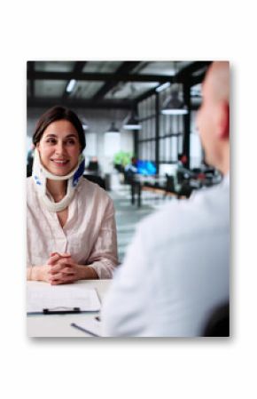 An Injured Worker Discussing Disability Compensation