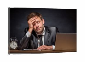 Exhausted Attorney: A Sleepy Professional in a Corporate Setting