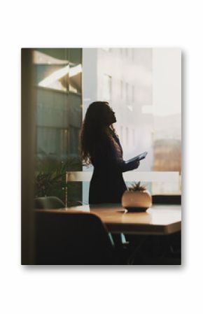 Business, people and meeting with tablet in office for discussion, corporate law and legal advice. Employees, attorney and digital with communication for case solution, proposal update and justice