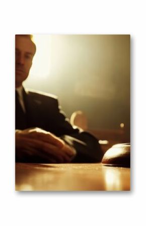 a lawyer in the middle of his speech when the judge's gavel is struck