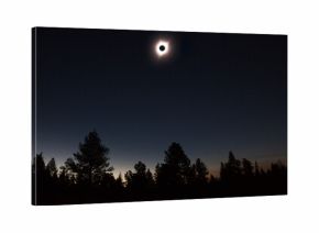 Low angle view of solar eclipse against sky