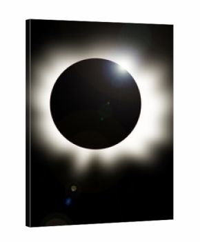 solar eclipse with digital work