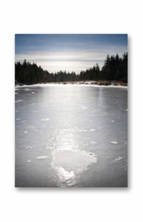 Frozen lake