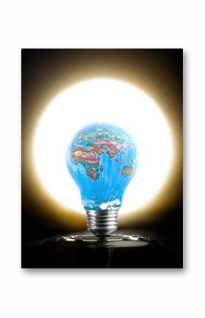 Earth Day Symbol - lightbulb