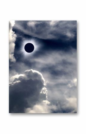 Total solar eclipse above the clouds