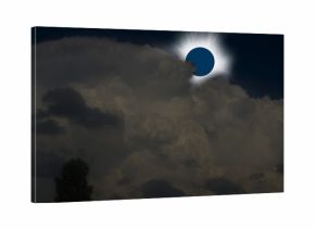 Total solar eclipse above the clouds