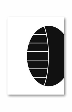 Eclipse geometry is showing in vector with black disc rays and starbursts on transparent background