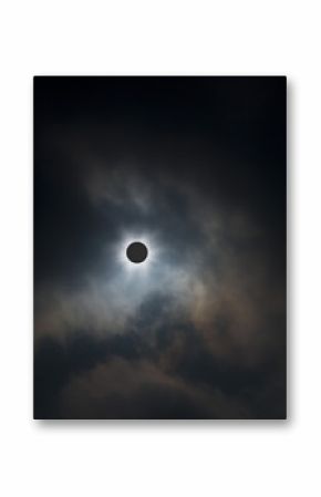 Total solar eclipse above the clouds