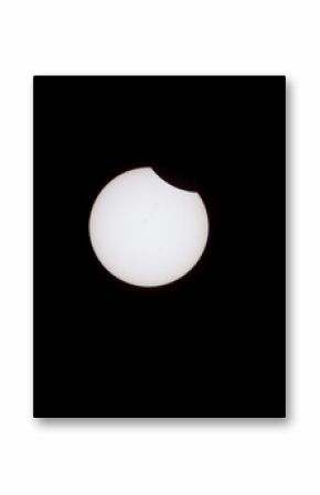 USA, Wyoming, Glendo, Partial Solar Eclipse