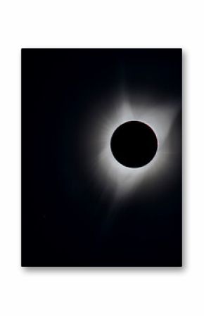 View of total solar eclipse in sky