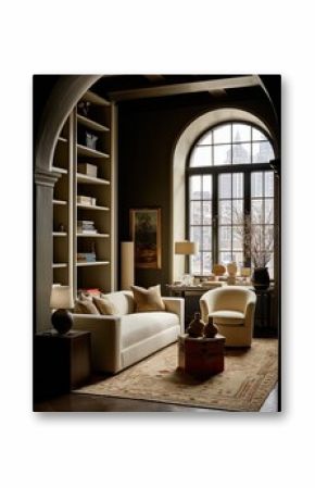 Cozy, Modern Reading Nook with City Views