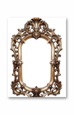 Ornate Gold Rococo Style Picture Frame, Antique Mirror Frame, Vintage Decorative Frame