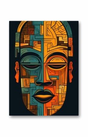 African head masks architecture representation creativity.