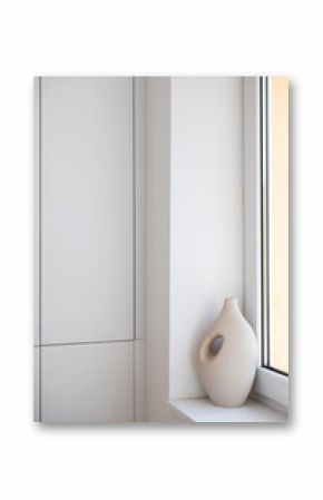 Modern Ceramic Vase on Minimalist Window Sill