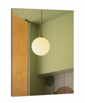 A view of a retro light fixture.